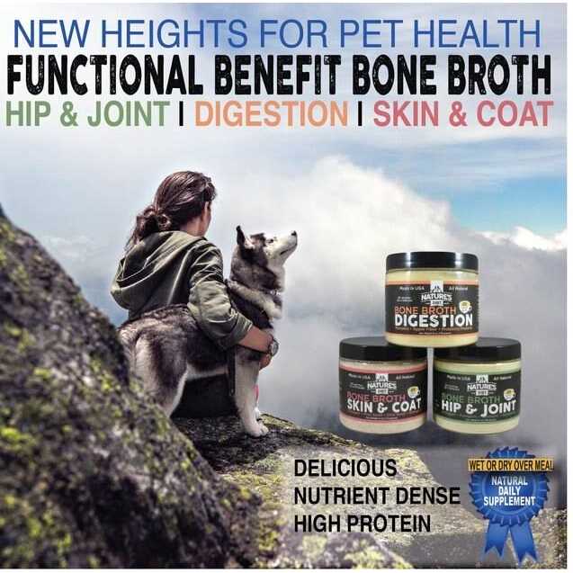Nature’s Diet Pet Original Bone Broth Protein Powder with Functional Benefits for Hip and Joint, Digestion, Skin and coat - Healthber