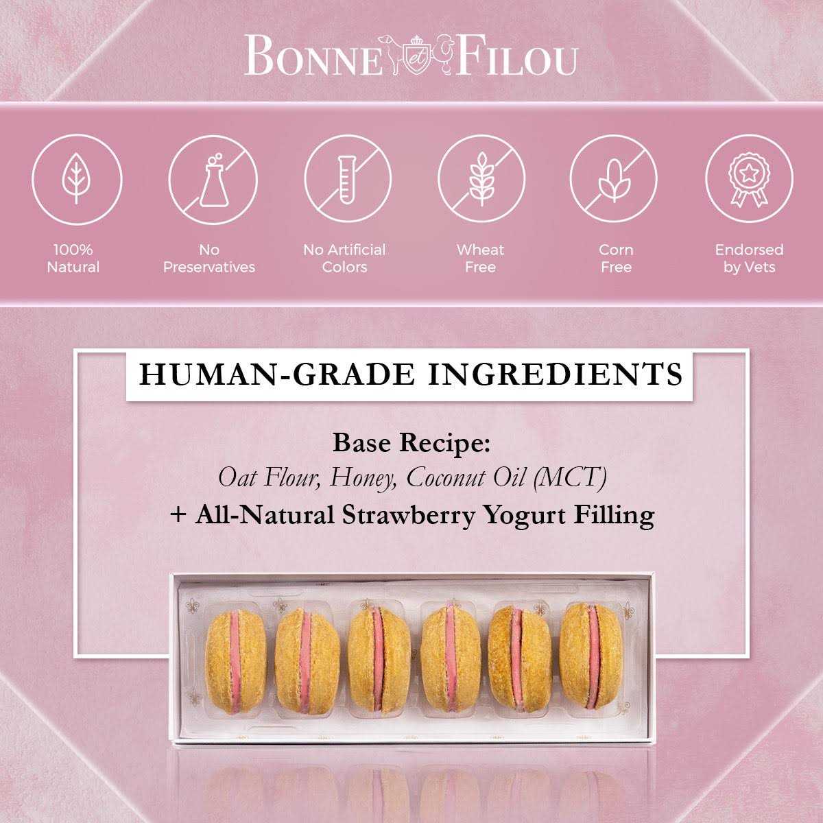 Bonne et Filou Dog Macarons - Healthber