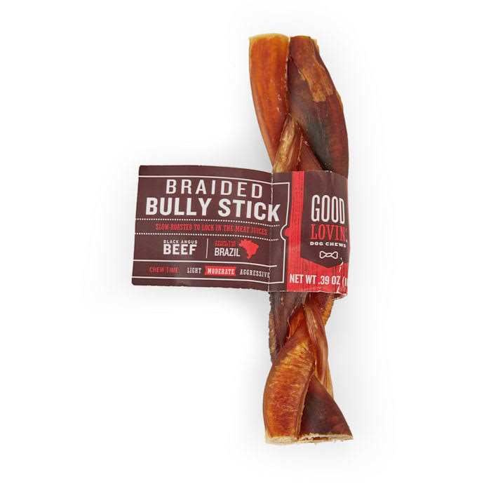 Good Lovin’ Braided Bully Stick Dog Chew - Healthber