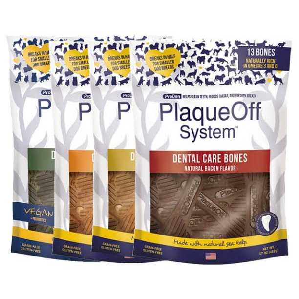 ProDen PlaqueOff Mini Dental Bones Vegetable Fusion & Blueberry - Healthber