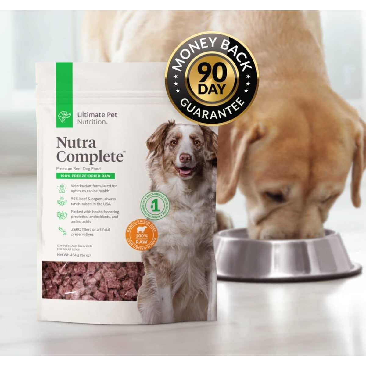 Ultimate Pet Nutrition Freeze Dried Nutra Complete Beef Dog Food - Healthber