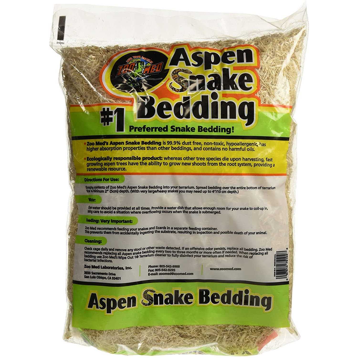 Zoo Med Aspen Snake Bedding - Healthber