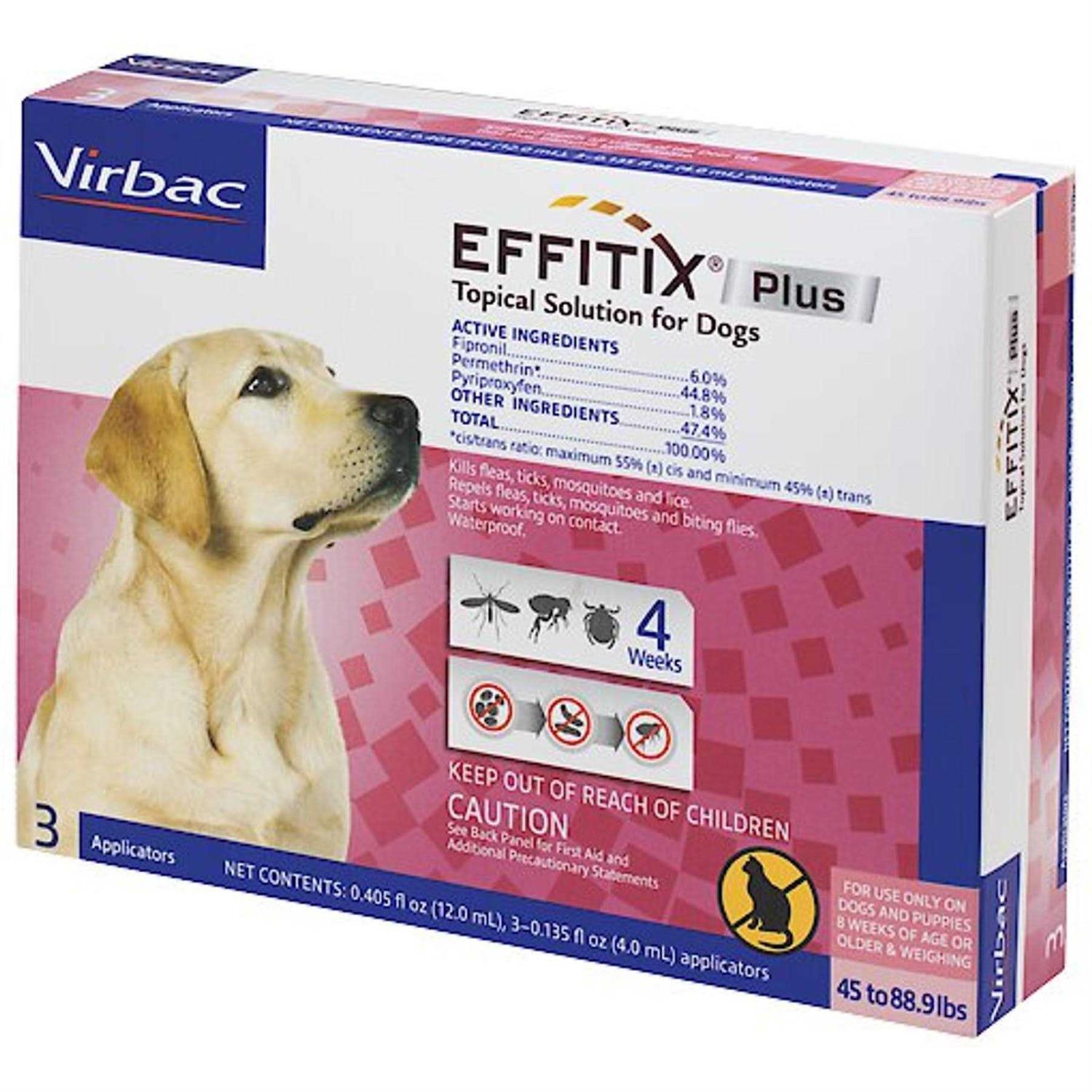 Effitix Plus for Dogs 45-88.9 lbs - Healthber