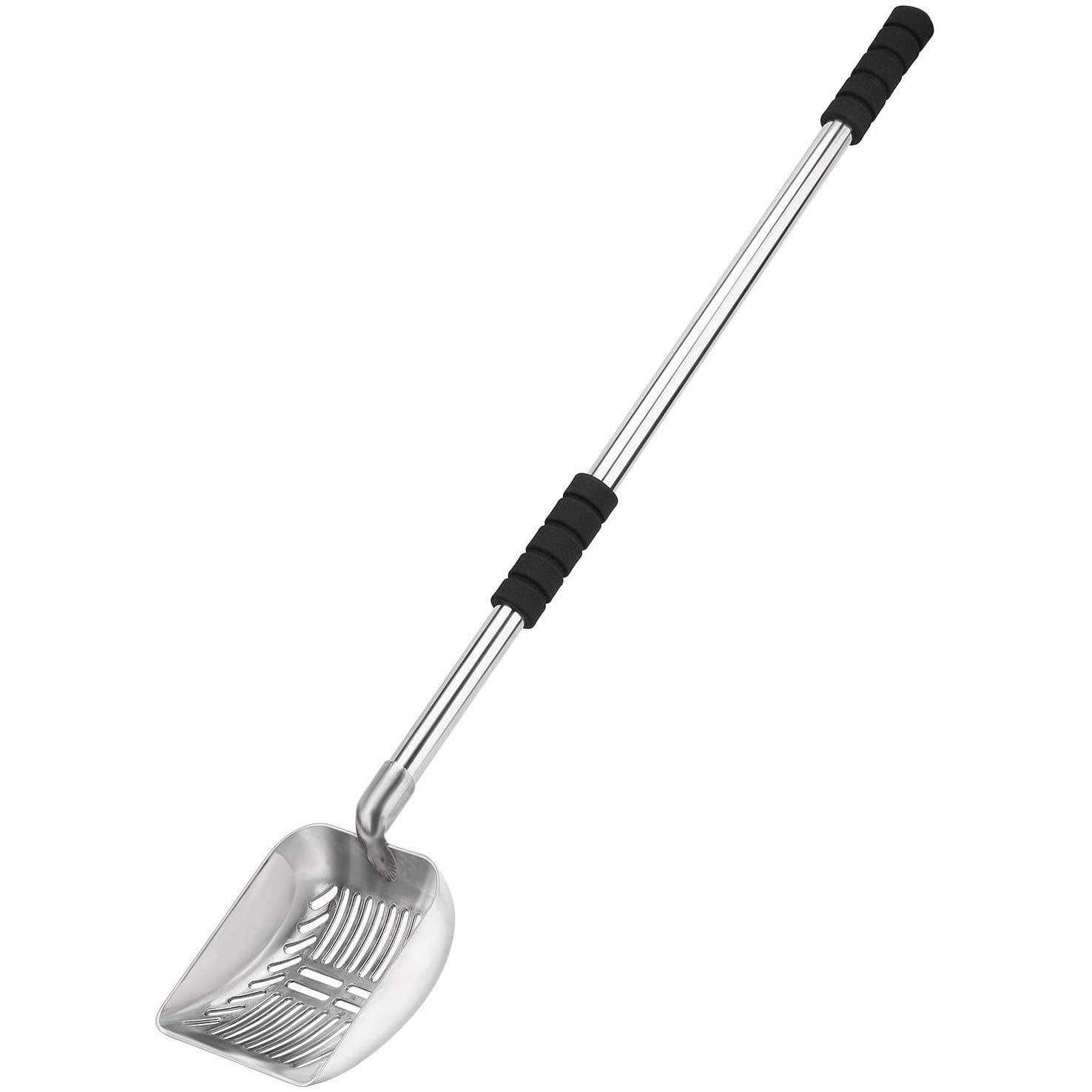 Yangbaga Metal Cat Litter Scoop with Deep Shovel&Long Handle,Detachable Stainless Steel Non-Stick Litter Sifter with Foam Padded Grip - Healthber