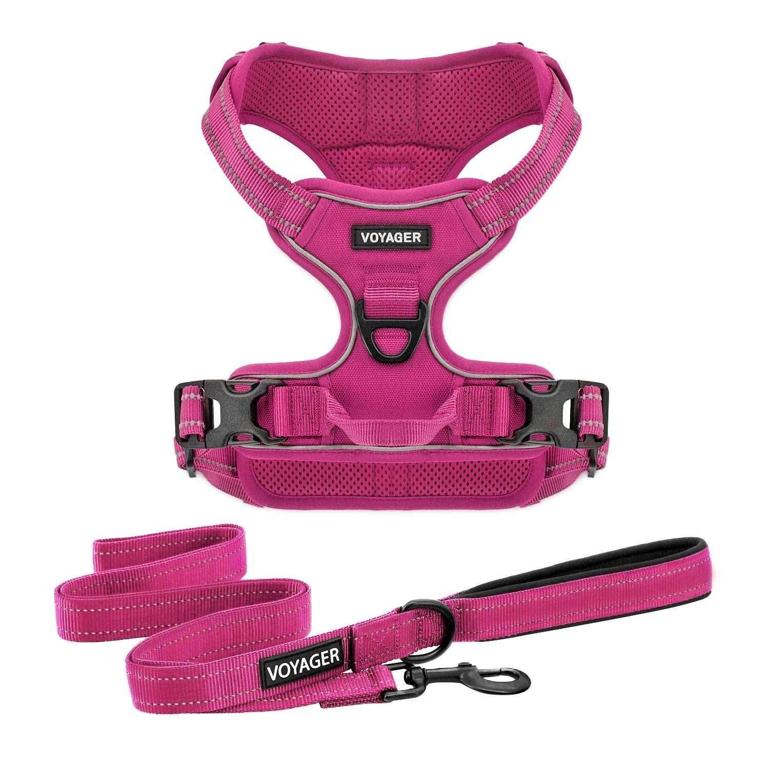 Voyager Dual Attachment No-Pull Adjustable Dog Harness - Healthber
