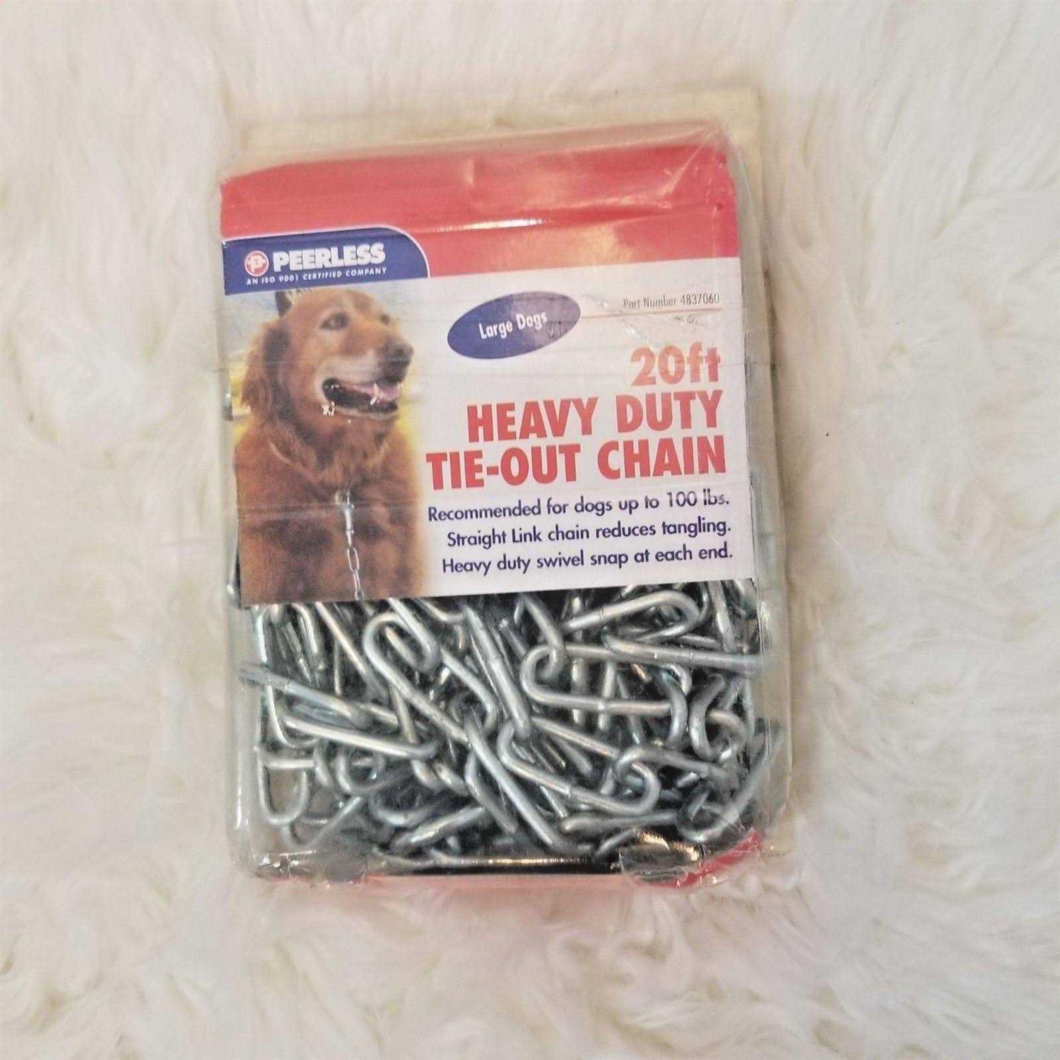 Peerless Chain 20 Foot Heavy-Duty Tie-Out Chain - Healthber