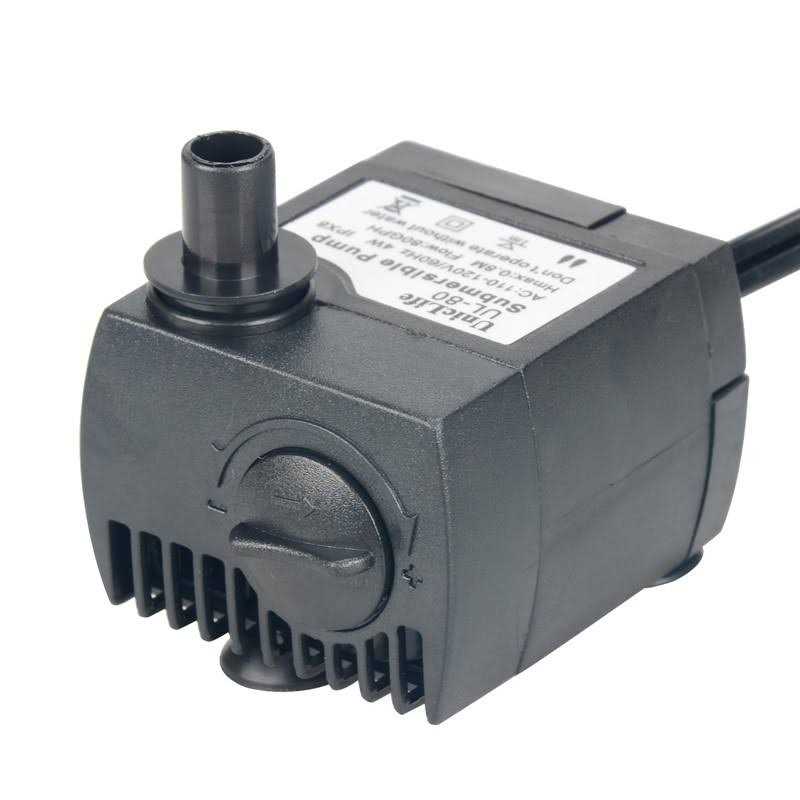 Uniclife 80 GPH Submersible Water Pump 4W Quiet Pump with 6ft Power Cord for Fountain Aquarium Fish Tank - Healthber