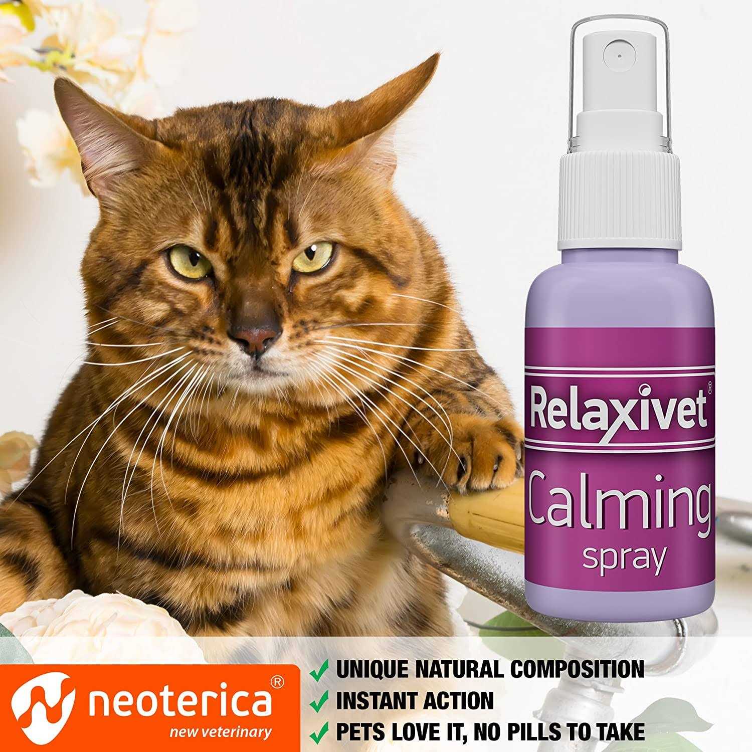 Relaxivet Pheromone Calming Spray for Cats and Dogs - Healthber