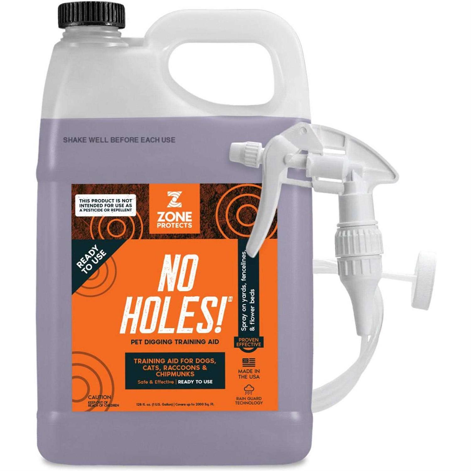 Zone Protects No Holes! Digging Dog Prevention Gallon with Trigger Sprayer - Healthber