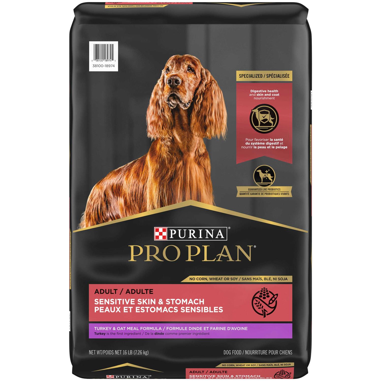Purina Pro Plan Sensitive Skin & Stomach Oat Meal Formula Dry Dog Food - Healthber