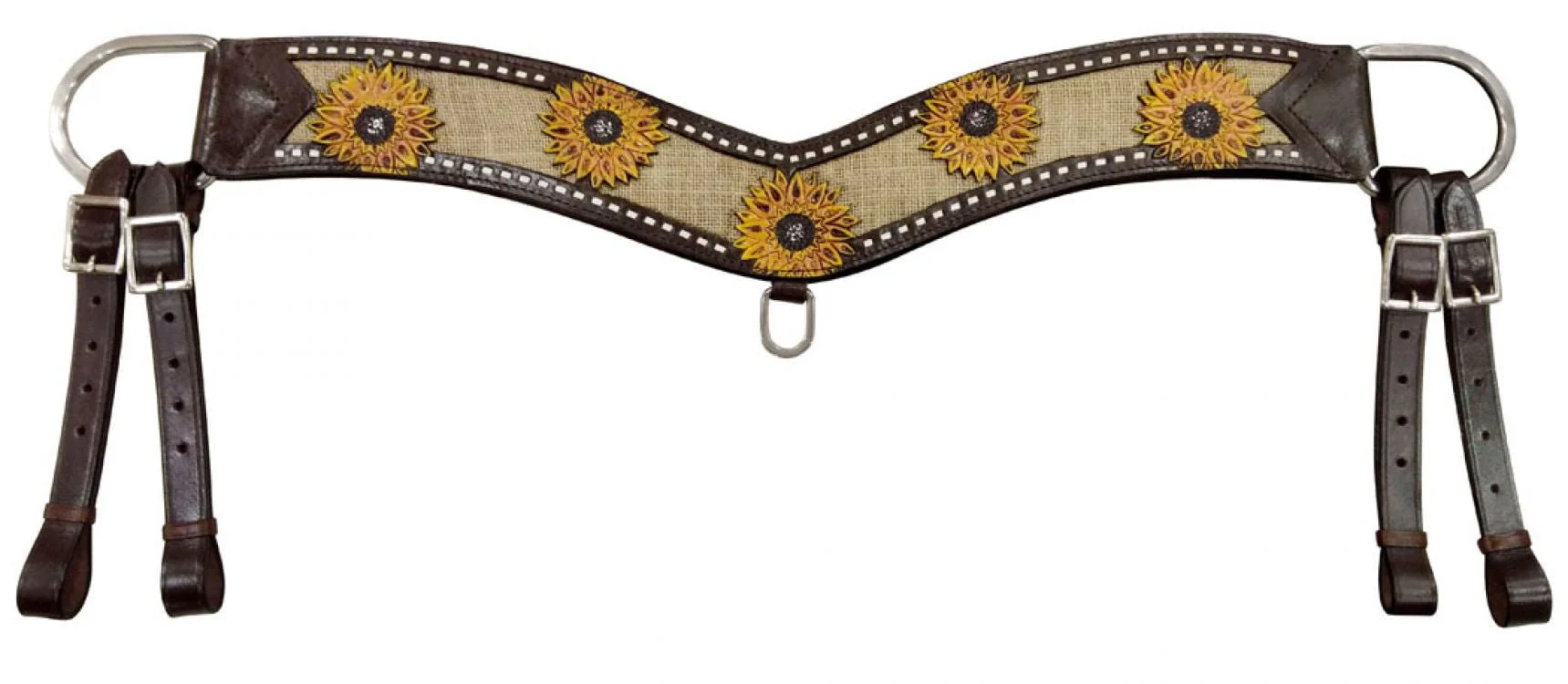 Showman Hand Painted Sunflower Tripping Collar - Healthber