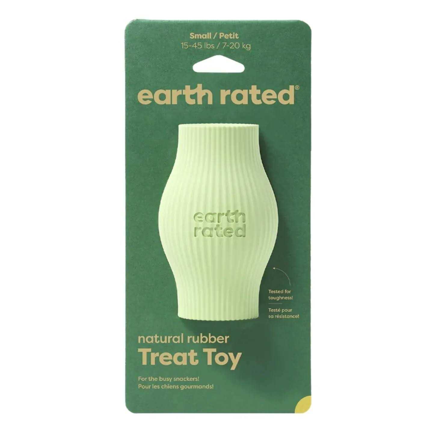 Earth Rated Dog Treat Toy Green Rubber - Healthber