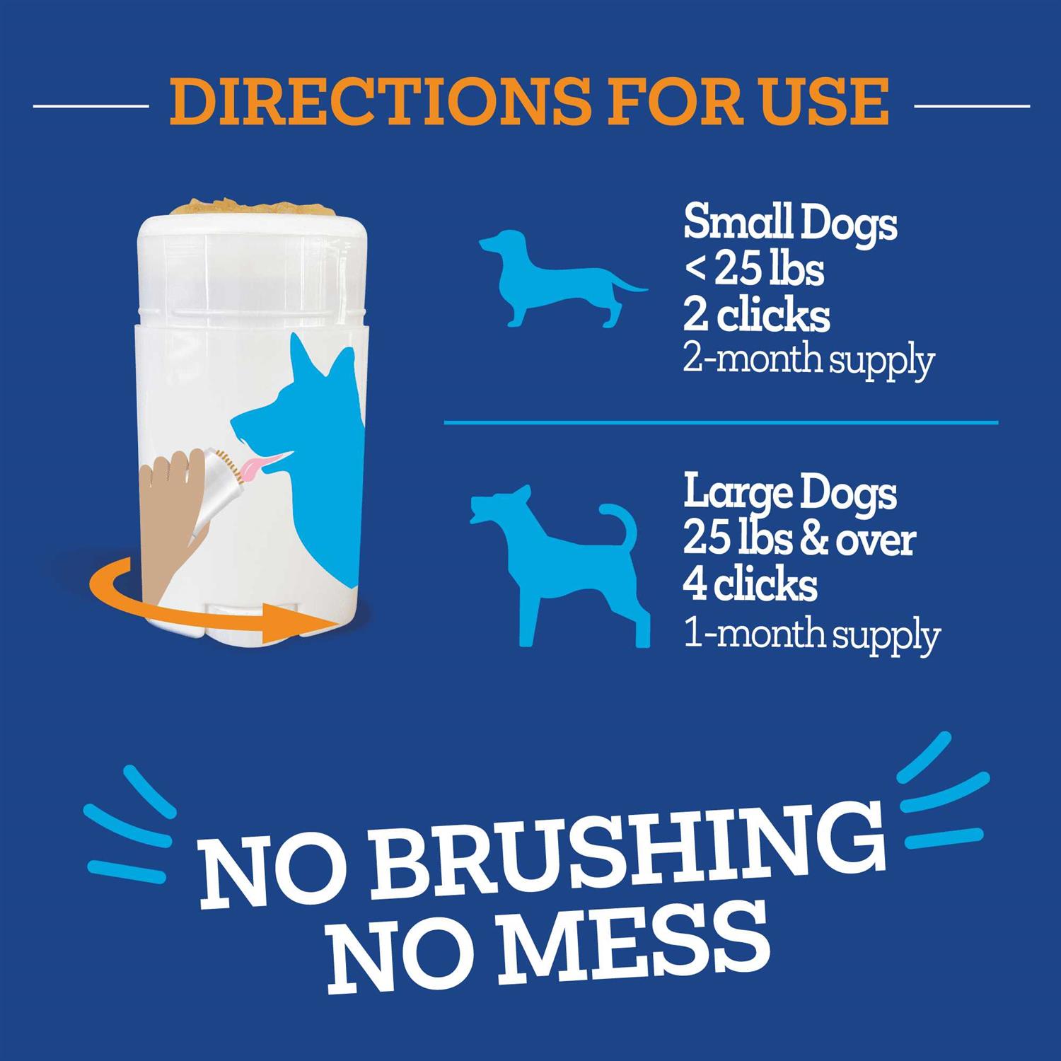 Vetality Brush Free Twist & Lick Oral Gel for Dogs - Healthber