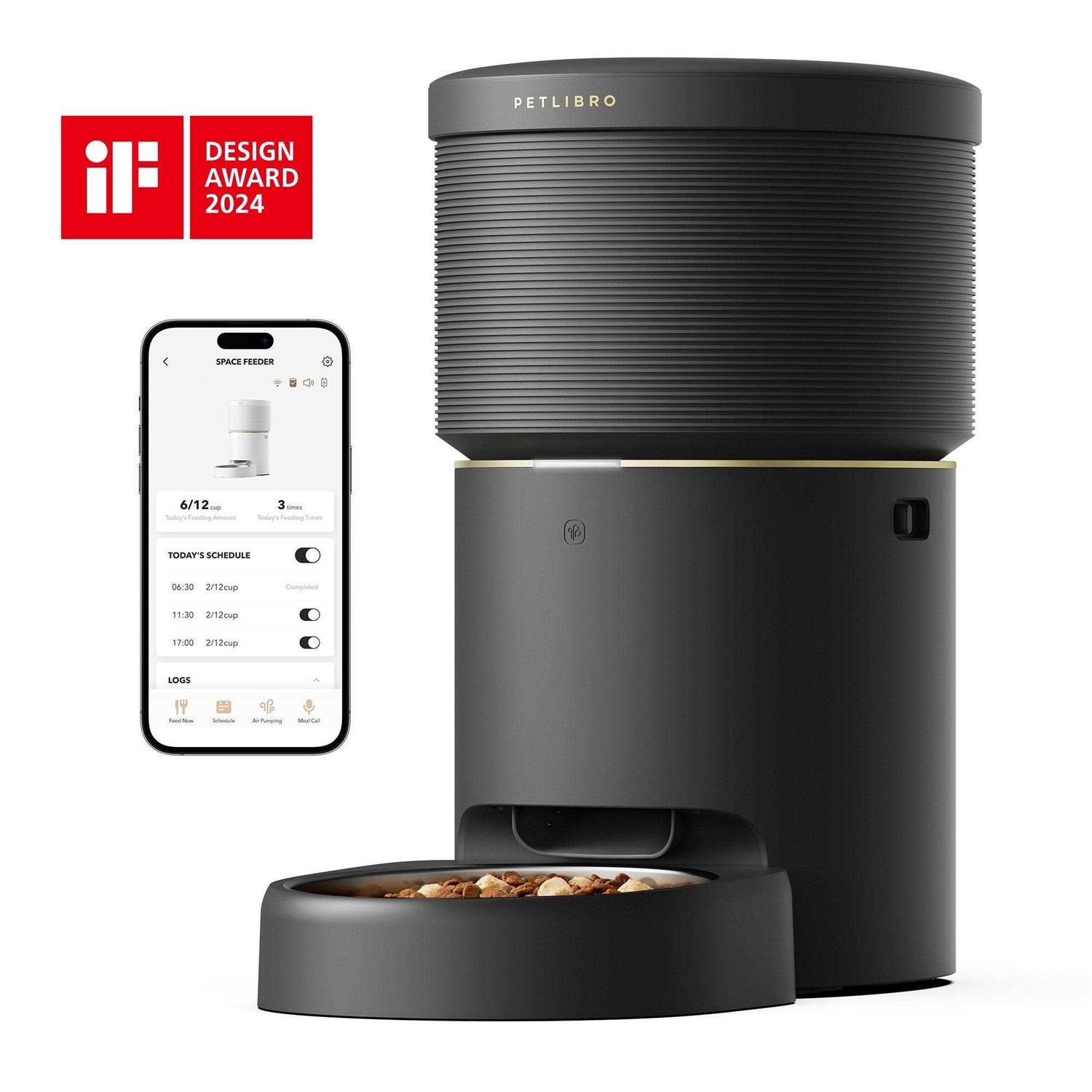 PETLIBRO Automatic Cat Feeders 5G WiFi Pet Feeder with Vacuum Food Storage for Pet Dry Food - Healthber