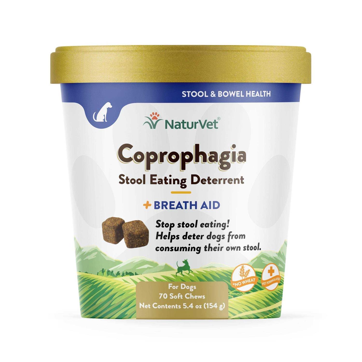 NaturVet Coprophagia Stool Eating Deterrent Plus Breath Aid Soft Chews - Healthber