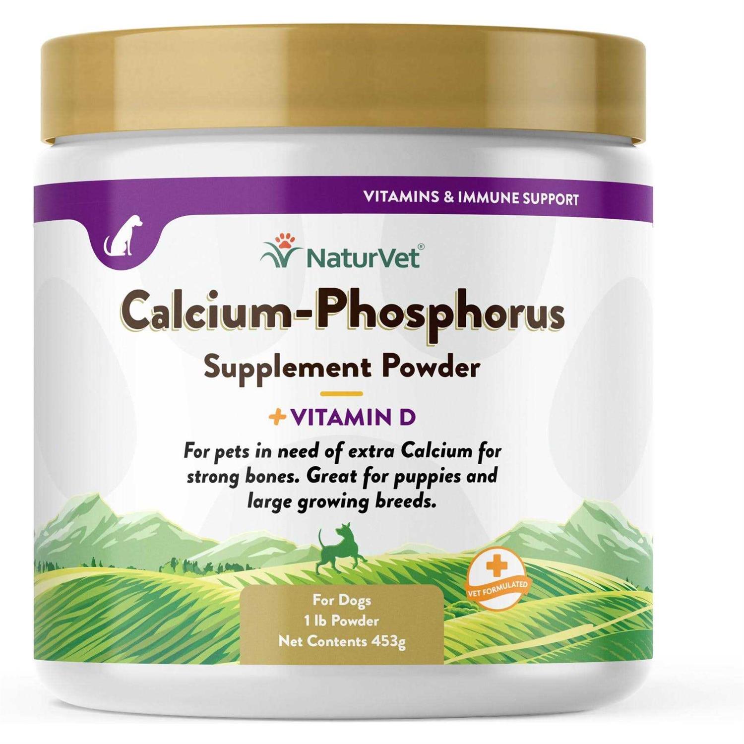 NaturVet Calcium Phosphorus Plus Vitamin D Powder for Dogs - Healthber