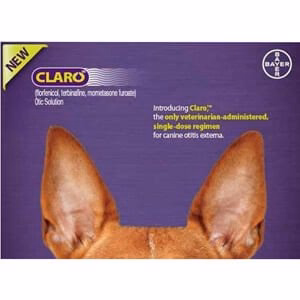 Rx Claro Single-Dose Otic solution for Dogs, 1ml Dose - Healthber