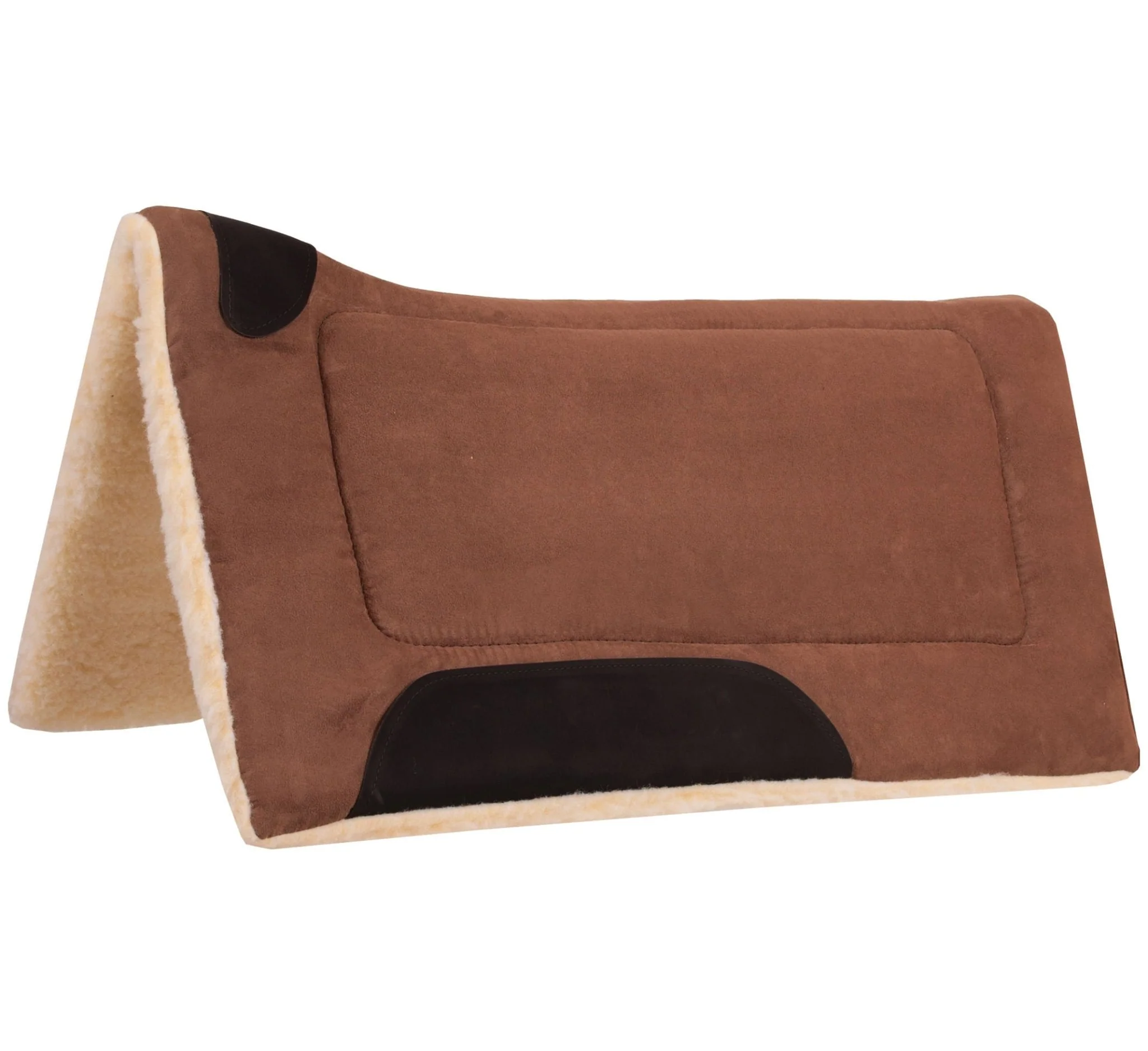 Mustang Faux Suede Contoured Saddle Pad - Healthber
