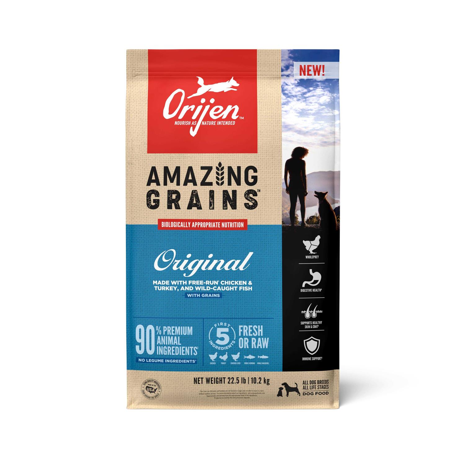 Orijen Amazing Grains Dry Dog Food - Healthber