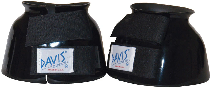 Davis Pro-Fit Bell Boots, Black, Medium - Healthber
