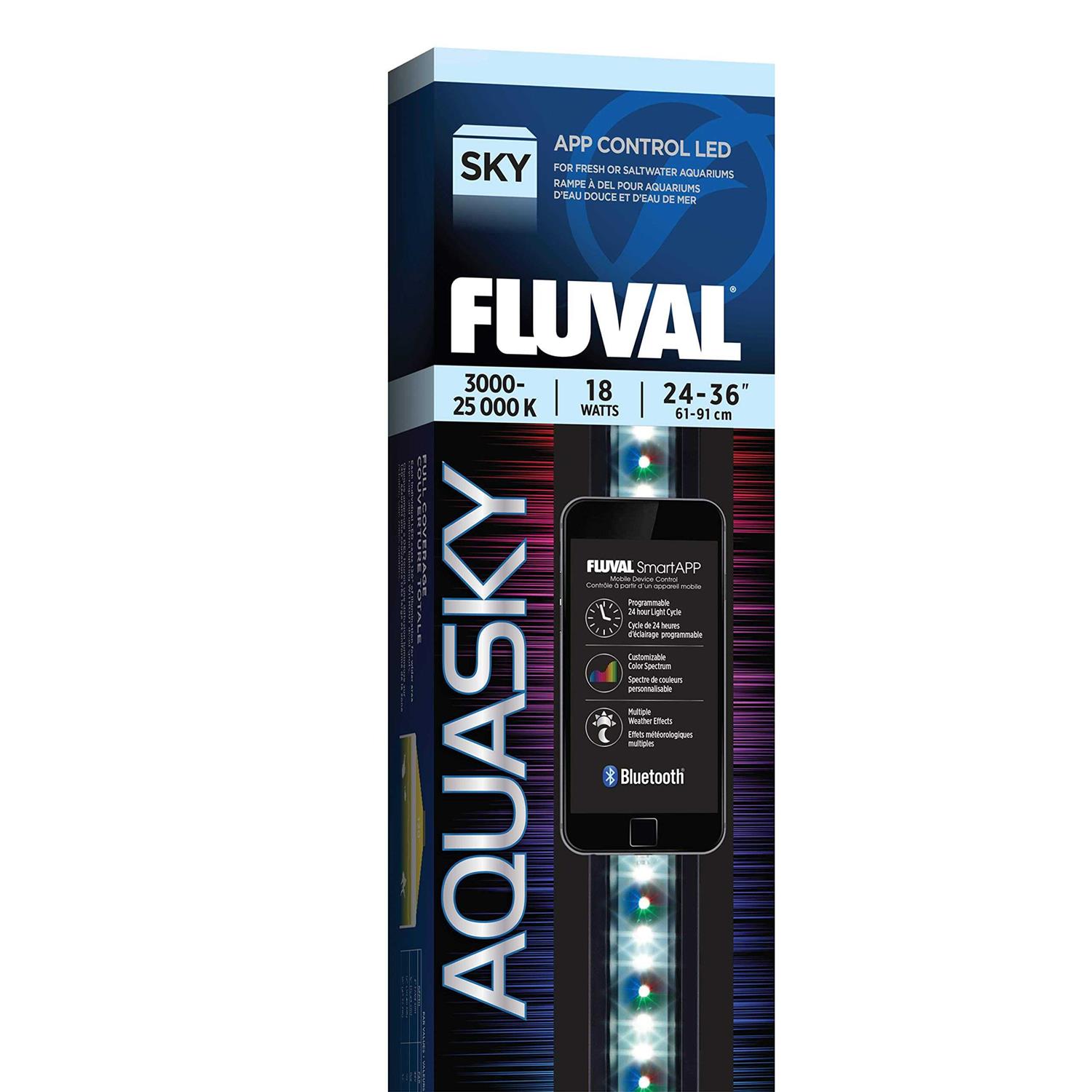 Fluval Aquasky Bluetooth LED Aquarium Light - Healthber