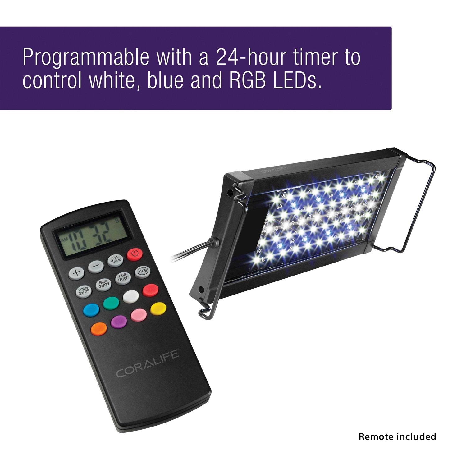 Coralife Aqualight Mini Aquarium LED Light Fixture - Healthber