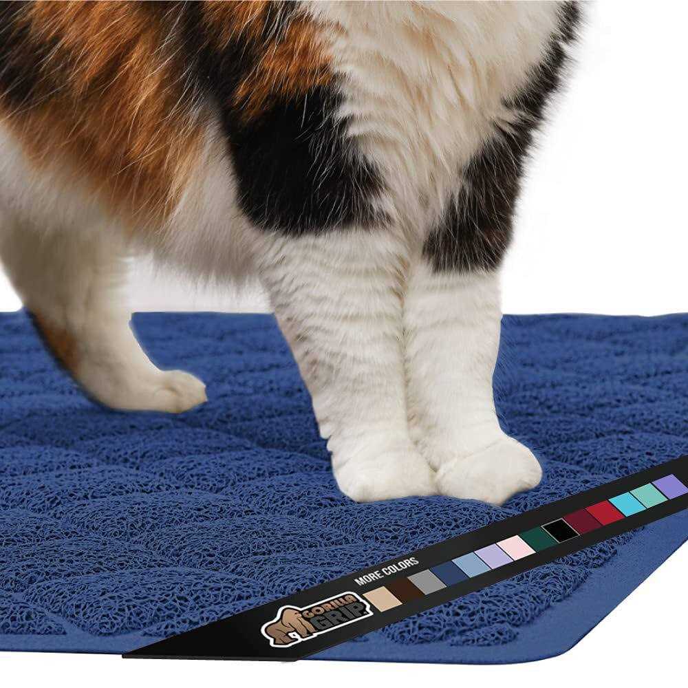 Gorilla Grip The Original 100% Waterproof Cat Litter Box Trapping Mat - Healthber