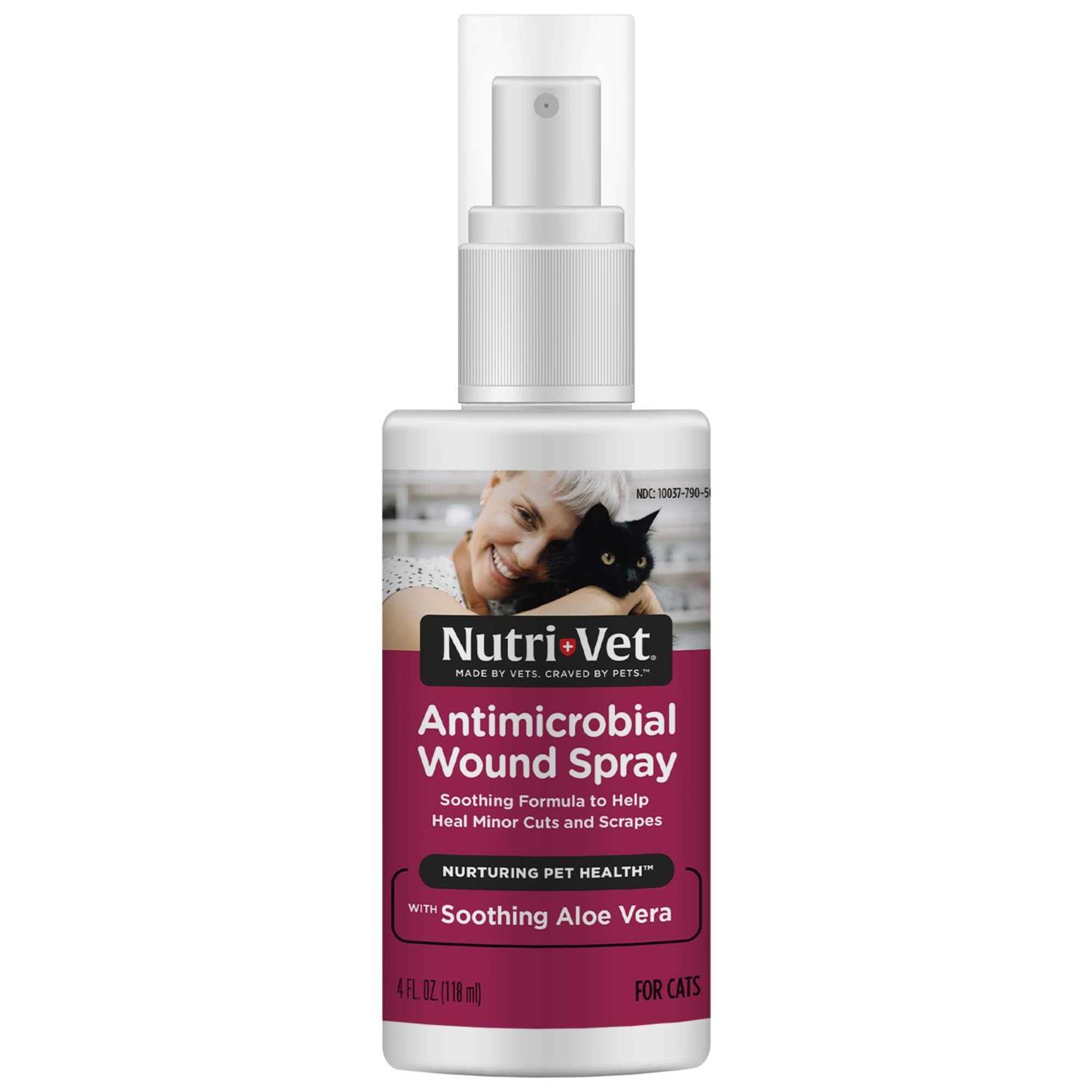 Nutri-Vet Antimicrobial Wound Spray for Cats - Healthber
