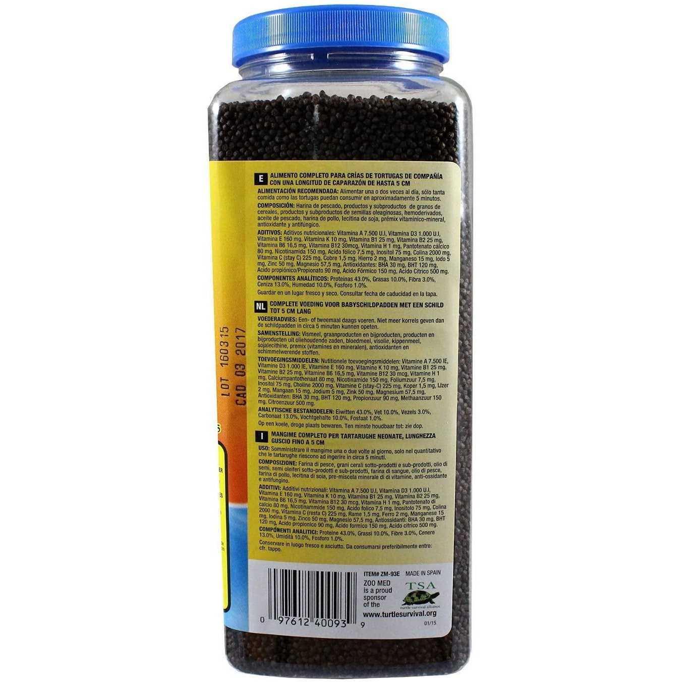 Zoo Med Natural Aquatic Turtle Food Hatchling Formula - Healthber