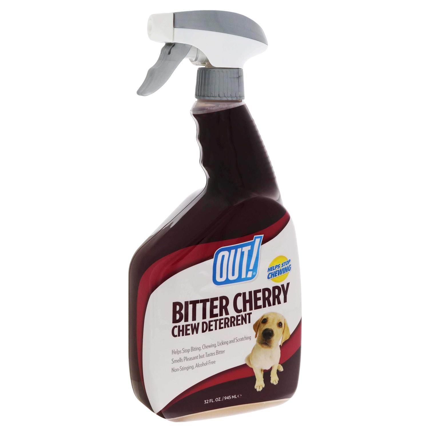 Out! PetCare Bitter Cherry Dog Chew Deterrent, Discourages Licking and Chewing - Healthber