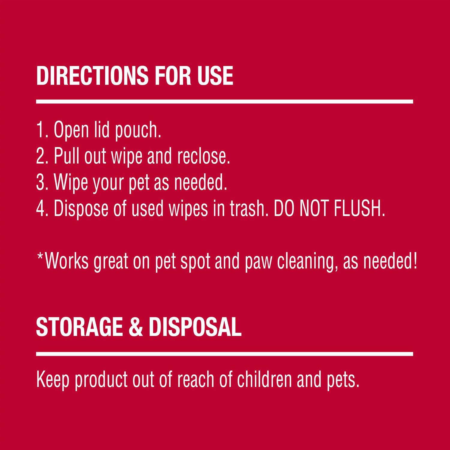 Nature’s Miracle Deodorizing Bath Wipes for Dogs - Healthber