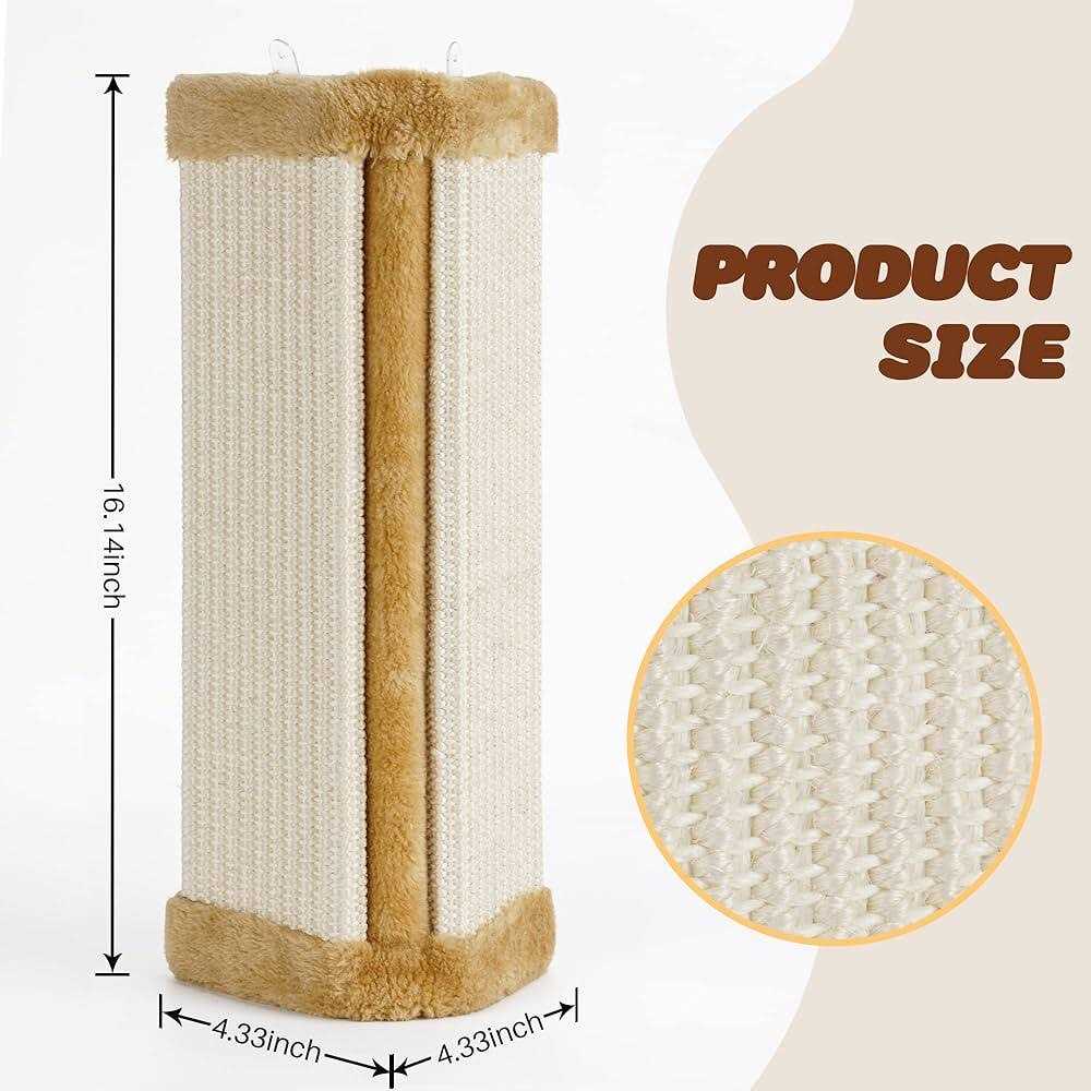 lahas cat wall corner scratcher furniture protector kittens scratch board sisal cat scratching pad wall mounted for indoor ca - Healthber