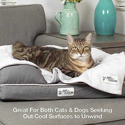 PetFusion Premium Cat and Dog Cooling Blanket Lightweight Pet Blanket - Healthber