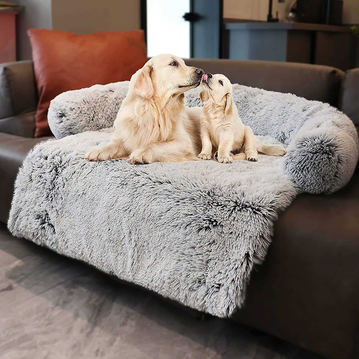 Tinaco Luxurious Calming Dogscats Bed Mats Washable Removable Couch Cover - Healthber