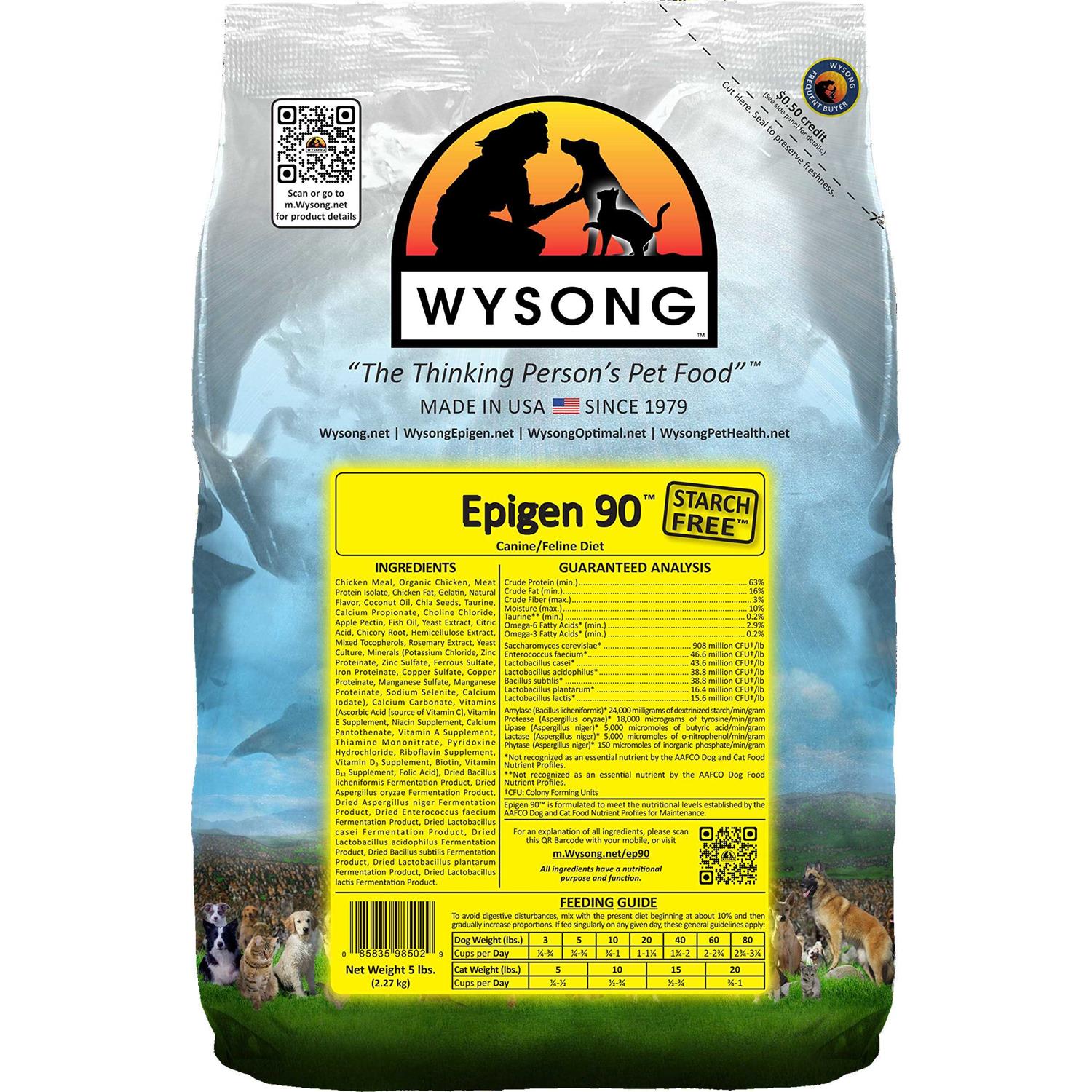 Wysong Epigen 90 Starch-Free Formula Dry Dog & Cat Food - Healthber