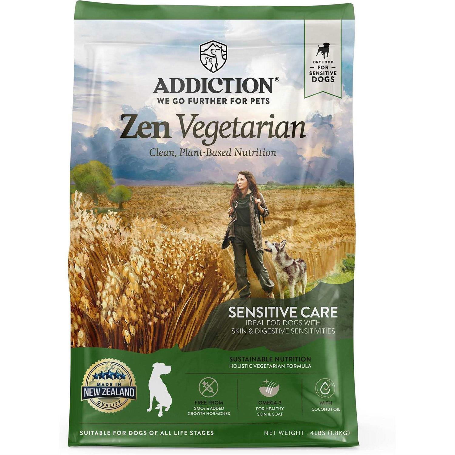 Addiction Zen Vegetarian Dry Dog Food - Healthber