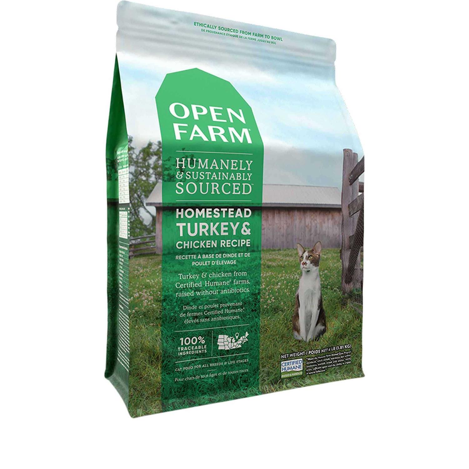 Open Farm Grain Free Homestead Turkey & Chicken Dry Cat Food - Healthber