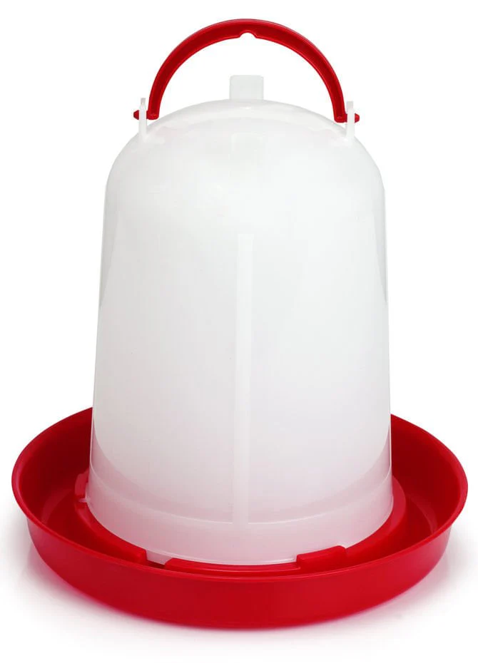 Economy Plastic Chicken Waterer, 5 Liter - Healthber