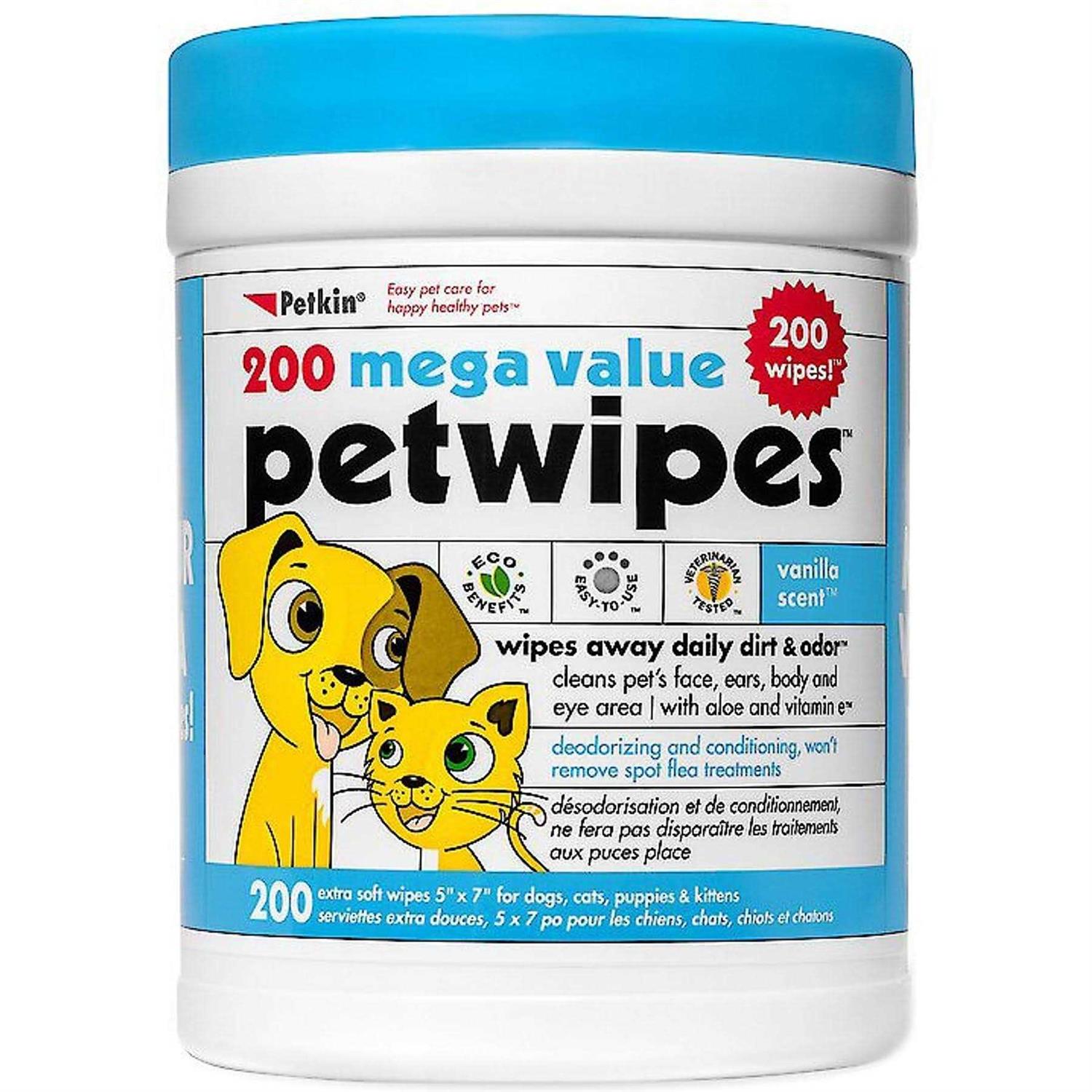 Petkin Petwipes Dog & Cat Wipes - Healthber