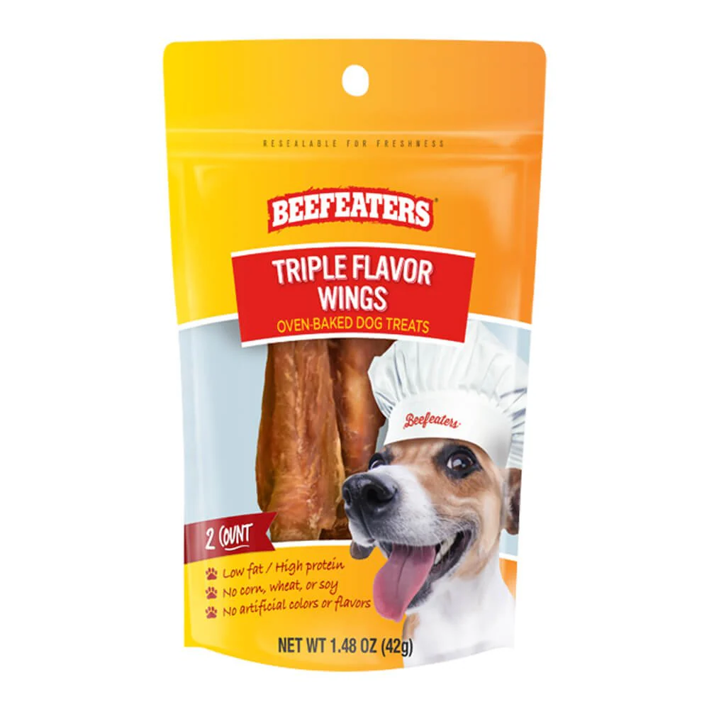 Beefeaters Triple Flavor Wings, 1.48 oz, Case of 12 - Healthber