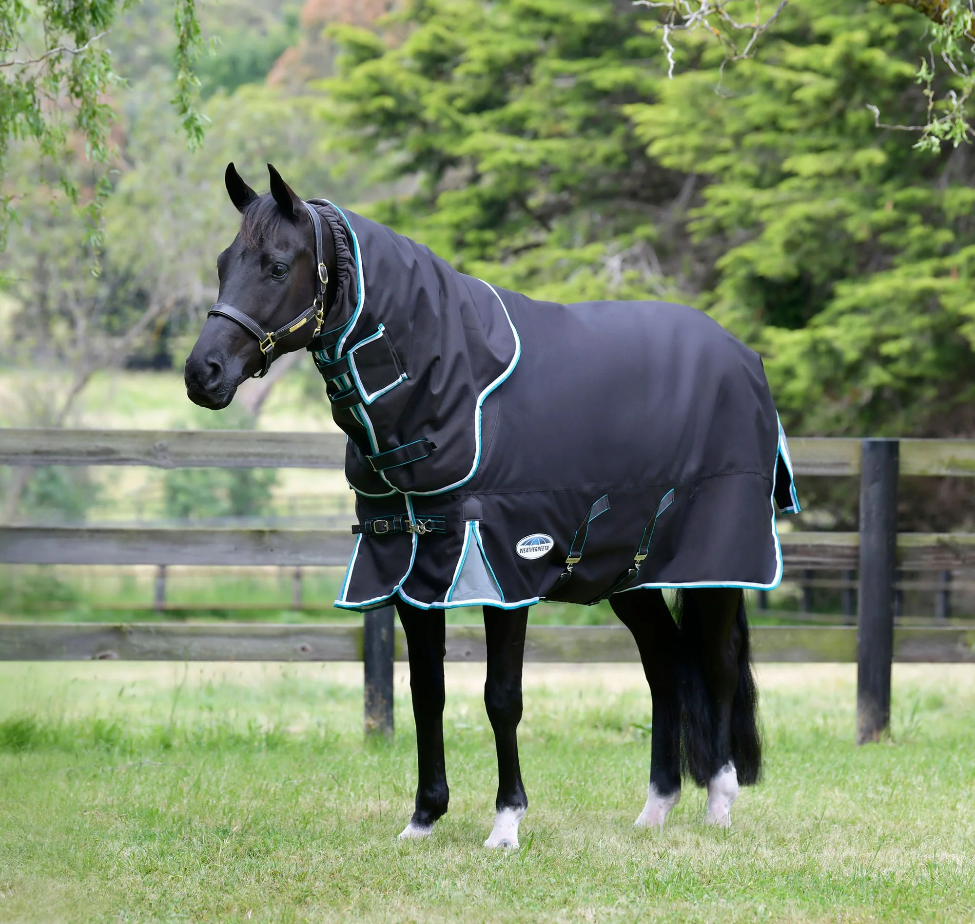 WeatherBeeta ComFITec Ultra Cozi III Detach-a-Neck, Medium Horse Blanket - Healthber