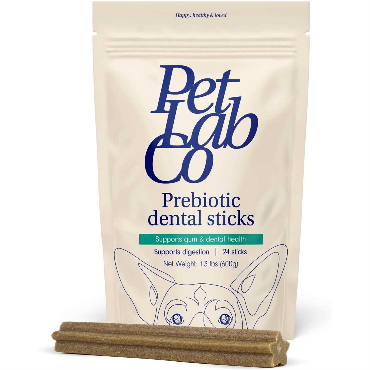Petlab Co. Dental Sticks Dog Dental Chews -Target Plaque & Tartar Build-Up at The Source - Healthber