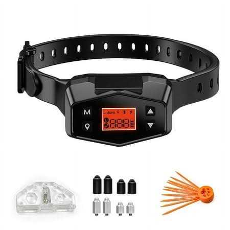 Petdiary F800 GPS Dog Fence System Outdoor Wireless GPS Dog Fencing Collar with Beep Vibration Static Shock - Healthber