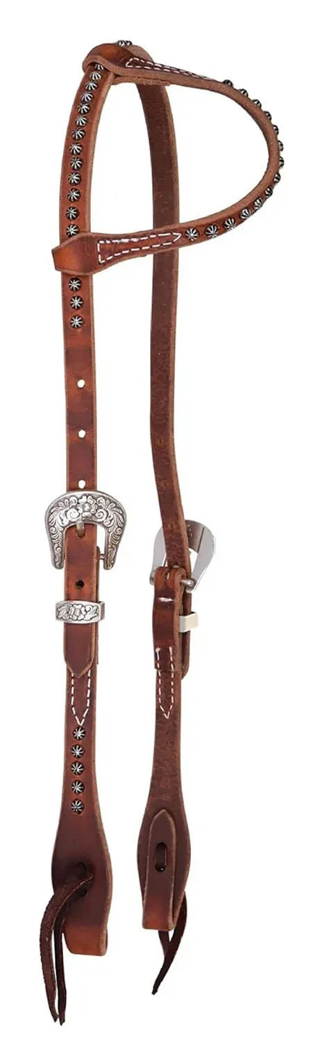 Reinsman Rosewood & Spots One Ear Headstall, Full - Healthber