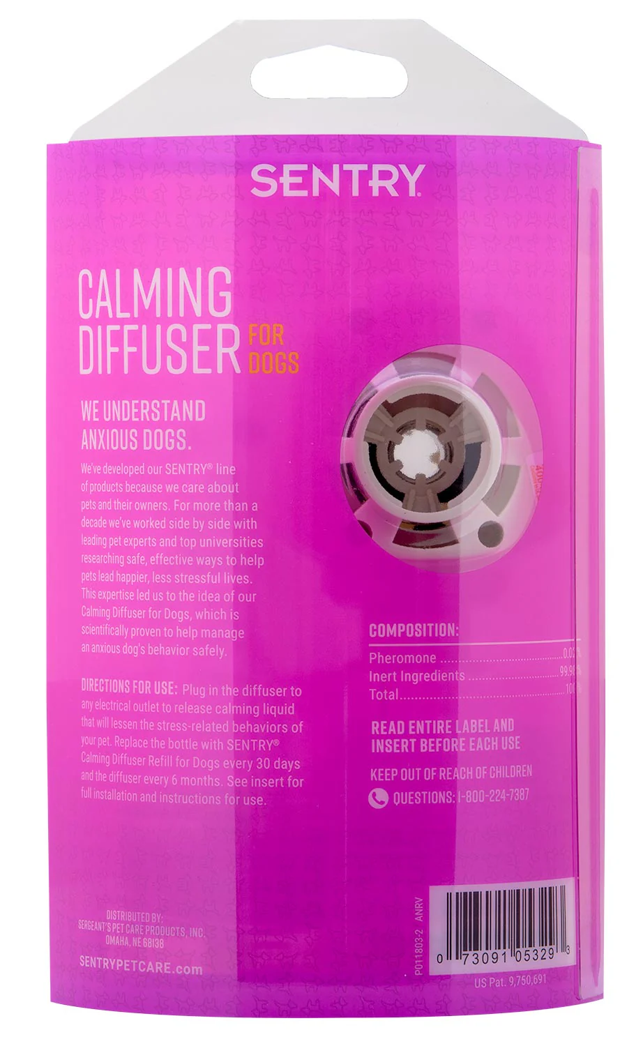 SENTRY Calming Diffuser Kit & Refills for Dogs - Healthber