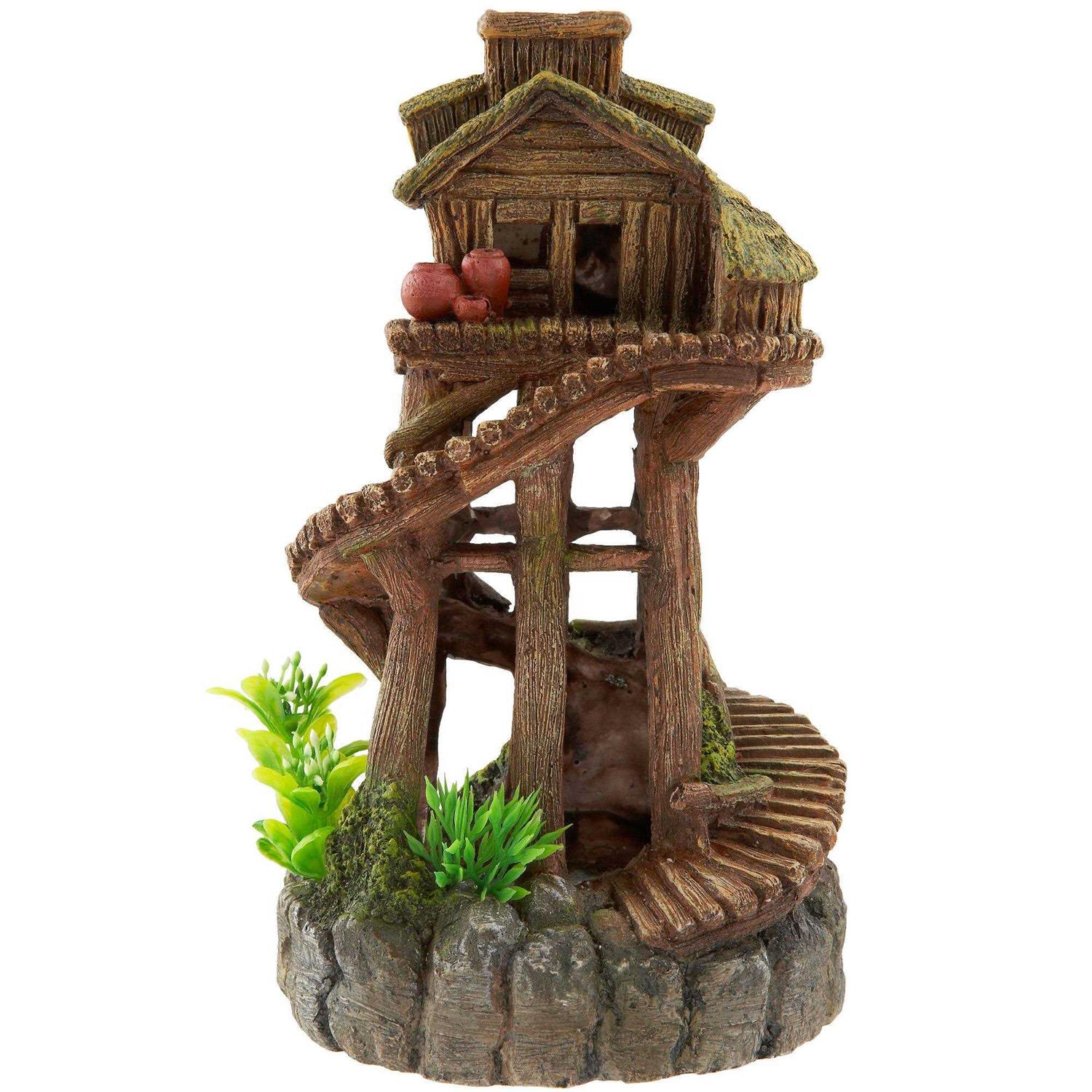 Top Fin Tree House Aquarium Tank Ornament - Healthber