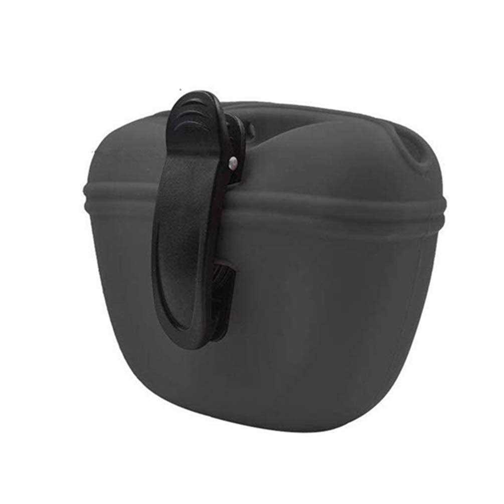 Royalcare Silicone Dog Treat Pouch-Small Training Bag-Portable Dog Treat Bag for Leash with Magnetic Closure and Waist Clip - Healthber