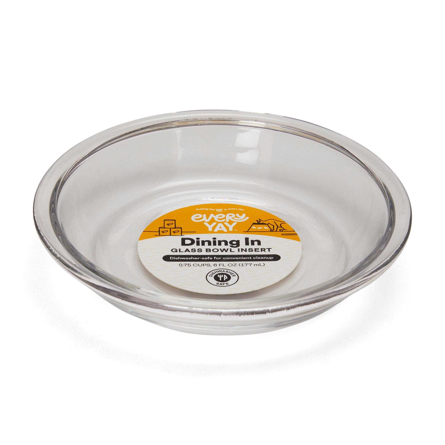 EveryYay Glass Insert Cat Bowl - Healthber