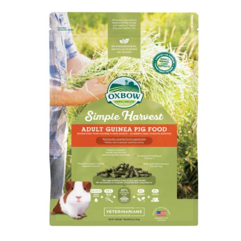 Oxbow Simple Harvest Adult Guinea Pig Food - Healthber