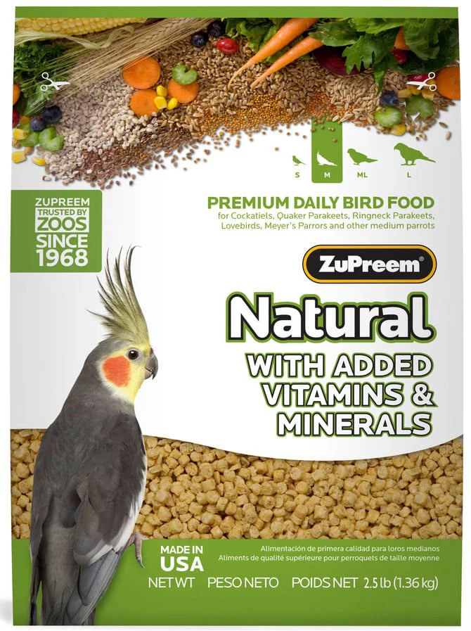 ZuPreem Natural Premium Daily Bird Food - Healthber